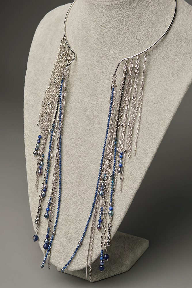 Колье «Каскад» с натуральным жемчугом - фото 4