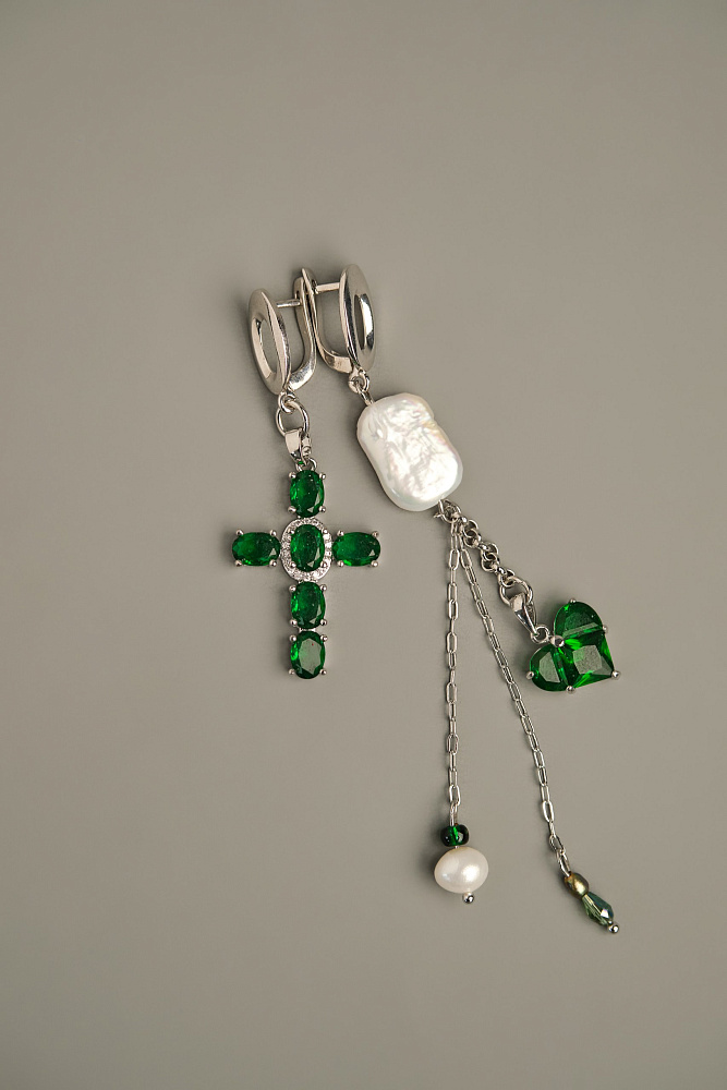 Серьги «Greece» с натуральным жемчугом  - фото 6